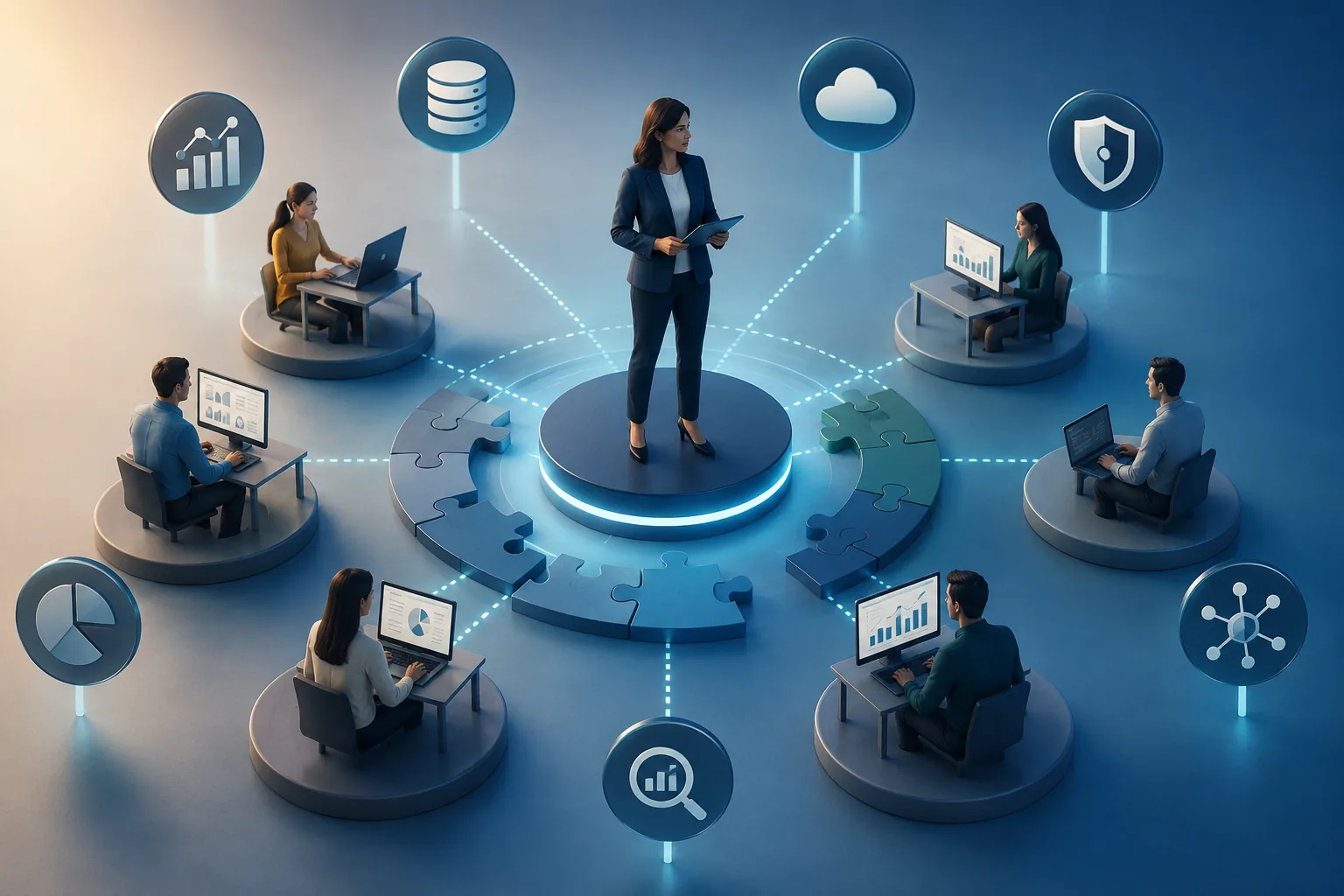 Fractional data leadership connecting enterprise data, analytics, cloud and business teams