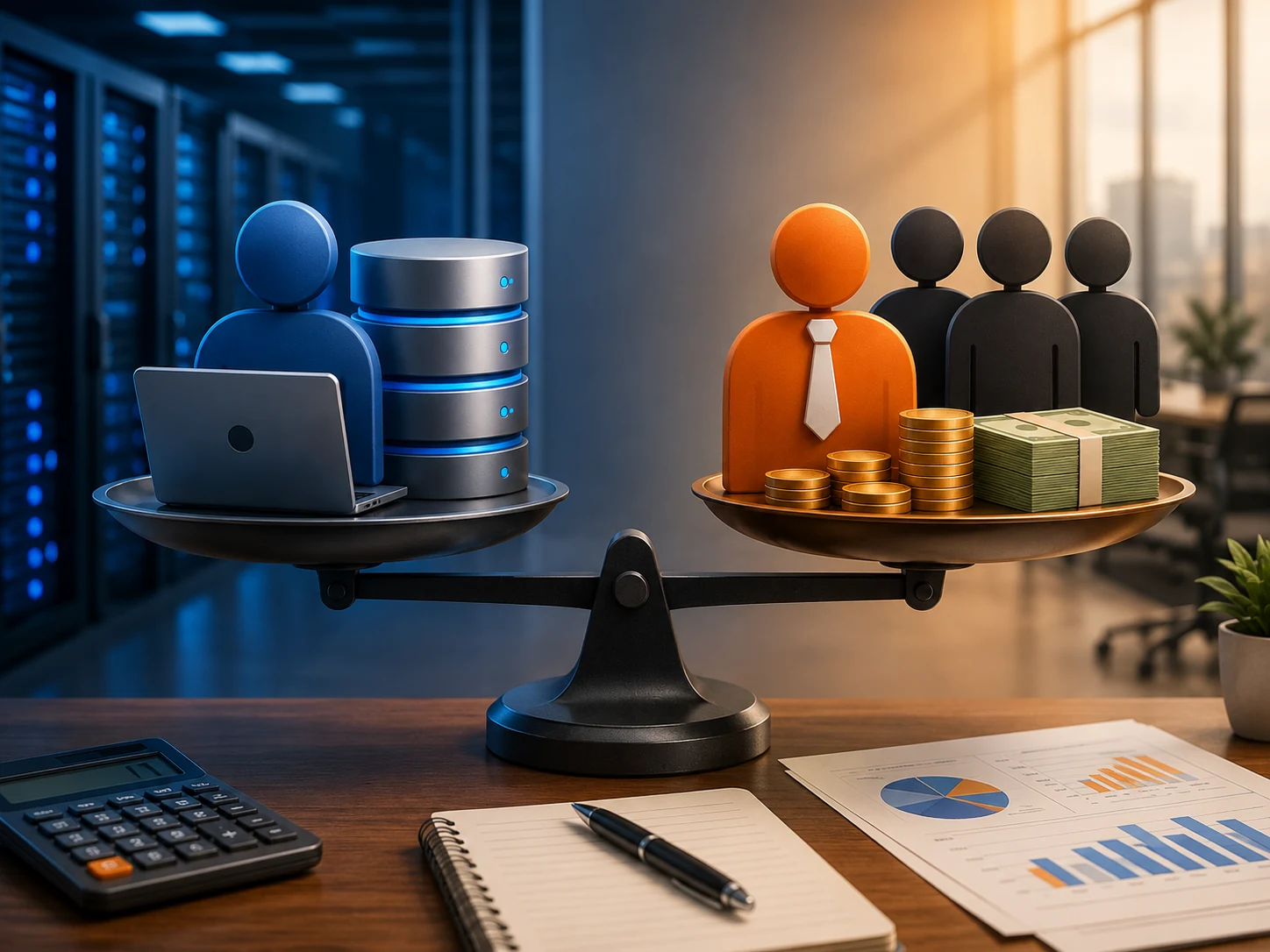Fractional DBA vs full-time DBA cost comparison for mid-size companies